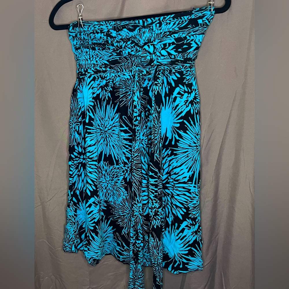 Strapless multi-way mini beach dress, one size fits most